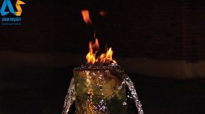 دوستی آب و آتش در یکی از مناطق آذربایجان